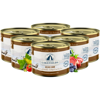 Nassfutter-Menü Lamm – Premium Alleinfuttermittel für Hunde mit frischem Weidelamm, Kartoffeln, Blattspinat & Kräutern